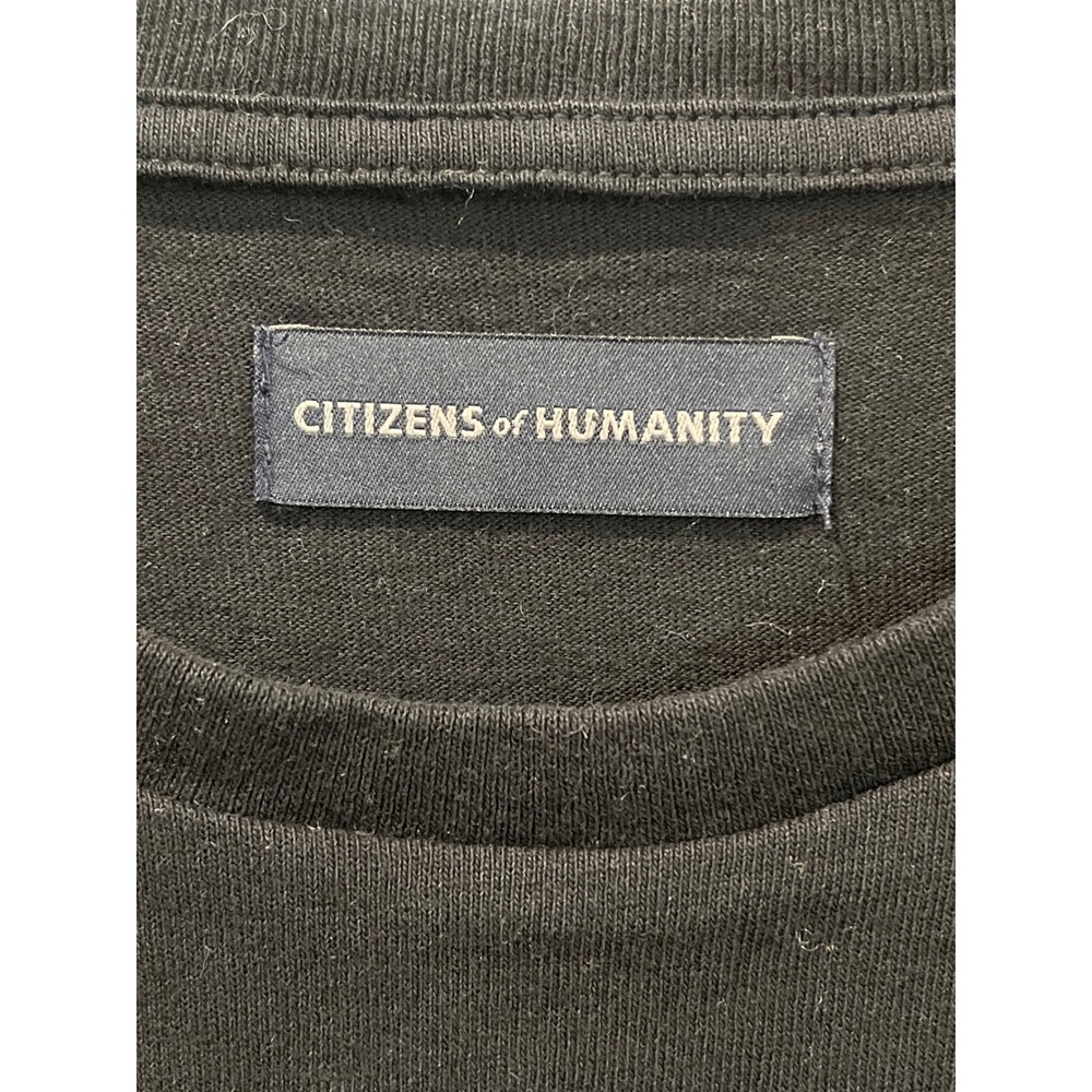 Citizens of Humanity Black Puff Sleeve Crew‎ Neck T Shirt Size L - Picture 2 of 6